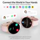 Smart Watch for Women,1.57" Touch Screen Smartwatch for iPhone& Samsung& Android,Answer/Make Call,Fitness Tracker with Heart Rate/SpO2/Sleep Monitor,IP68 Waterproof,110+ Sports Mode,2 Bands