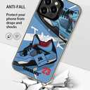 Sports Shoes Brand Phone Case Compatible with iPhone 13/14 Case 6.1 inch, Cool Ins Off Classic Sneakers White or Black Label Aesthetic Non-Slip Shockproof Drop Protection Cover