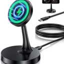 Magnetic Wireless Charger iPhone Stand 15W Fast Mag-Safe Charger for iPhone 17/17 Pro/17 Air/17 Pro Max 16/15/14/13/12 Series Apple Magnet Wireless Charging Station/Pad for AirPods