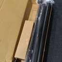 Zeerobee 1 Inch Curtain Rods for Windows 66 to 120, Black Curtain Rod, Heavy Duty Drapery Rods with Adjustable Length, Outdoor Modern Curtain Pole with Simple End Caps, 32"-120"