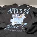 Apres Ski Social Club Drinking Party Womens Winter Sport Top Sweatshirt, Size M