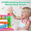 Musical Toys for 1 Year Old Girl Gifts, Bilingual Learning Toys with Music Light, Toddlers Ball Drop Toy 1-2 Yr, 1st First Birthday Gifts, Presents for 1 Year Old Boy Girl, 12-18 Months