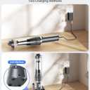 Handheld Vacuum Cordless 25000Pa Car Vacuum 3-in-1 Handheld Vacuum, Includes Smart Display and Charging Base Hand Vac Cordless Rechargeable One-Touch Empty for Home/Pet/Car(Silver)
