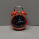 La Crosse Clock 617-3314 Red Twin Bell Quartz Alarm Clock