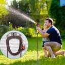 TomCare Garden Hose Holder Extra Large Water Hose Holders Holds 160 FT Hoses Heavy Duty Metal Hose Hanger Wall Mount Decorative Garden Hoses Storage Organizer Reels for Outside Yard, Bronze
