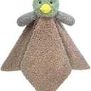 Baby Mallard Duck Soft Stuffed Animal Security Blanket, Plush Green Duck Character Lovey Blanket, Baby Shower/Nursery Gift, Newborn Infant Toddler Snuggle Blankie for Boys Girls, 14 Inches