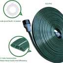 Watoo 2026 Sprinkler Hose & Soaker Hose for Yard - 100 FT Reinforced Flat Garden Hose with Holes, Heavy Duty No-Kink Lawn Irrigation Hose (Includes Stakes, High Pressure Spray)