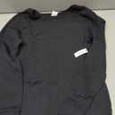 Amazon Essentials womens Open-Neck Loose-Fit Fleece Tunic Sweatshirt (X-Small, Black)