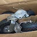 10 inch Casters Wheels, Heavy Duty Casters Set of 4 Load 1300lbs with Brake, Locking Swivel Plate Caster, Industrial Castor Wheels for Workbench, Cart, Trolley, Wagon and Shelves