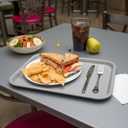 Carlisle FoodService Products CT121623 Caf Standard Cafeteria / Fast Food Tray, 12" x 16", Gray