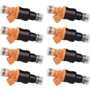 Fuel Injector Set of 8 - Replaces part 280150943, 0280150939, 0280150909 - Compatible with Ford, Lincoln, Mercury Vehicles - E250, F150, F250, F350, E350, Mustang - 4.6L, 5.0L, 5.4L, 5.8L