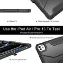 Soke Case for iPad Pro 13 Inch M5/M4 & iPad Air 13 Inch M4/M3/M2(2026/2025/2024), iPad Pro 12.9(2022 2021 2020,6th/5th/4th Gen), Rugged Shockproof Protective Cover - New Black
