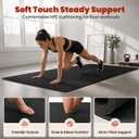 THAILE Large Exercise Mat, 7' x 5' x 6mm, Non-Slip Workout Mat for Home Gym