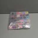 FANDAMEI Press on Nails Short, 24 Packs 576PCS Short Round Press on Nails, 24 Glossy Color Small Fake Glue on Nails with 7g Nail Glue, 24 Color False Nail for Small Nails and hands