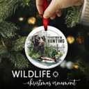 2 x SOL VIBES Hunting Duck Christmas Ornament  Hunting Dog and Duck Holiday Decoration, Rustic Outdoor Themed Ornament, Hunter Gifts Idea, Unique Xmas Tree Decor for Hunters, Outdoorsmen