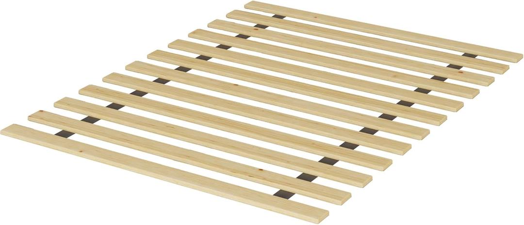 Nutan, 0.68-Inch Heavy Duty Horizontal Wooden Bunkie Board/Bed Slats, 78" x 60.5", Beige (Queen)