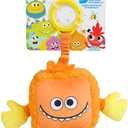 Super Simple WowWee Sensory Plush Monsters Dewey (Orange) with 5+ Sensory Features (Ages 0+)