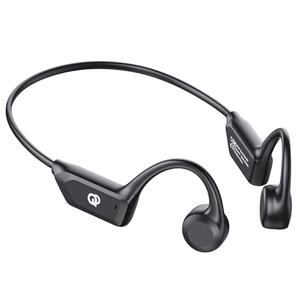 Qyzue Bone Conduction Headphones, Open Ear Headphones Wireless Bluetooth with Mic, Superior Sound Running Headphones 10H Playtime, Comfortable Fit Waterproof for Music, Workouts, Travel