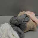 Extra Large 4 Pack Microfiber Hair Towel Wrap for Women Super Absorbent & Quick Dry Hair Drying Towels with Button, Hair Turbans for Curly Hair Long & Short Hair - Anti-Frizz (Beige, Pink, Gray, Khaki)