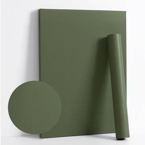 Dimoon 590''x15.7'' Green Skin Peel and Stick Wallpaper Contact Paper Modern Self Adhesive Wall Paper Removable Renter Friendly Textured Solid Color Vinyl Roll (590''x15.7'', Dark Green Skin)