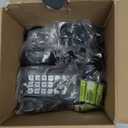 Panasonic Cordless Phone with Advanced Call Block, Link2Cell Bluetooth, One-Ring Scam Alert, and 2-Way Recording, Answering Machine, 4 Handsets - KX-TGF944B (Black)