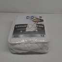 Sealy Luxury Cotton Top Fitted Mattress Pad, Twin, White