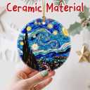 2 x Artistic Starry Night Christmas Ornaments: Christmas Tree Decorations & Holiday Ornaments  Holiday Presents, Gift Ideas for Friends, Coworker, Family, Art Lover, and Van Gogh Fan