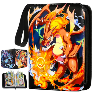 Card Binder Cards Holder 9-Pocket, Trading Binders for Card Games Collection Case Book Fits 900 Cards with 50 Removable Sleeves Display Storage Carrying Case