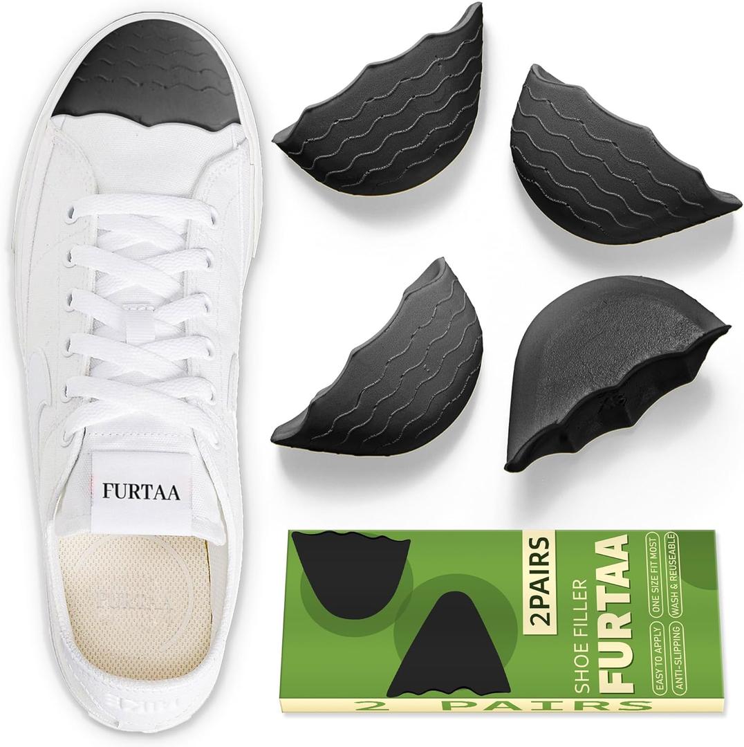 Shoe Filler Insert for Loose Shoe, Toe Cushion Fillers Make Shoes Fit for All Day Pain Relief and Comfort, Shoe Inserts for Men and Women