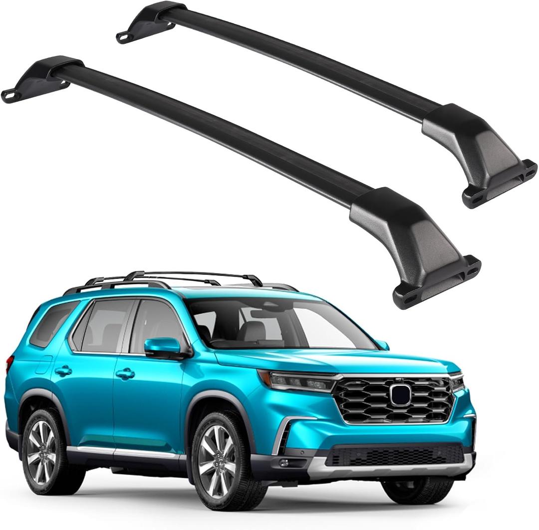 Heavy-Duty Aluminum Roof Rack Cross Bars Compatible with Honda Pilot 2023-2026 Crossbars Rails Cargo Rooftop Bike Snowboard Skiboard Luggage Rack Cargo Carrier