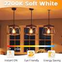 2 x Edison Light Bulbs 5.5W, 60W Equivalent Dimmable Vintage LED Light Bulbs, 500LM E26 Medium Base Soft White 2700K LED Bulb,ST19 90+ CRI Decorative Filament LED Bulb,Clear Glass, 4 Pack