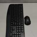 Wireless Keyboard and Mouse Combo, EDJO 2.4G Full-Sized Ergonomic Computer Keyboard with Wrist Rest and 3 Level DPI Adjustable Wireless Mouse for Windows, Mac OS Desktop/Laptop/PC (Black)