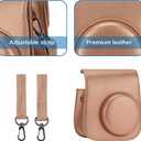 ANTER Protective Case Compatible with Instax Mini 11/9/8 Instant Film Camera, Gold