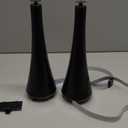 Fly Swatter for Outside/Inside Meal, Picnic, Barbeque, Events - Battery Operated Food Spinning Fan (Black Color, 2pcs)