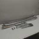 Grille Insert Compatible with 2014-2015 GMC Sierra 1500 BASE/SLE/SLT Silvery Grill Overlay Grill Covers Inserts Plastic(ABS) 4Pcs