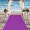 Boao 20 x 2.3 ft Neoprene Carpet Runner Reusable Plastic Floor Runner Non Slip Rubber Backed Rugs for Hallway Aisle Carpet Roll for Wedding Party Decor Prom Business Outdoor(Purple)
