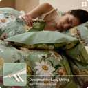 Bedsure PureWoven 100% Cotton Floral Duvet Cover Set , Queen, Green Garden
Reversible, Soft, Breathable, Zipper Closure, 8 Interior Ties, Machine Washable, 3 Pieces with 2 Pillow Shams, 90" X 90"