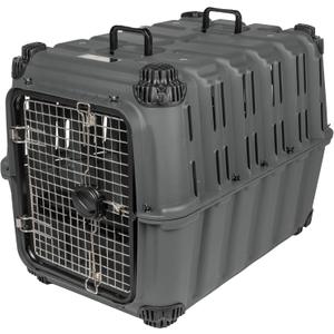 Mammoth Guardian Dog Kennel 36" Heavy Duty Travel & Outdoor Crate for Puppies, Small, Medium & Large Dogs, Secure 3 Bolt Lock, Adventure Ready for Hunting, Camping & Offroad Gunmetal Gray