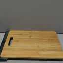 CAROTE Bamboo Cutting Boards Set, 3PCS Wood Cutting Board for Kitchen Non Toxic, Knife Friendly, Ideal for Chopping Meat/Vegetables/Fruit,Charcuterie Boards with Handles