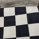 Terrug Black and White Checkered Rug for Living Room,5x7 Area Rugs Washable with Non Slip for Bedroom,Soft Low Pile Stain Resistance Retro Carpet for Dorm Kids Room