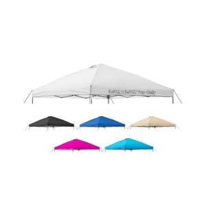 10x10 Canopy Replacement Top Cover,Pop Up Canopy Tent Top with Air Vent Ropes, Waterproof Sunshade Silver Coated Oxford Cloth for Outdoor Garden Patio Picnic Camping(Top Only,301 * 301cm)