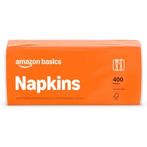 Amazon Basics Everyday Paper Napkins, 400 Count
