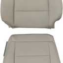 SecosAutoparts Ivory Tan Front Driver side Bottom & Driver side Top Microfiber Leather Replacement Seat Cover Compatible with Lexus LX 470 4x4 AWD 4WD 1998 1999 2000 2001 2002 2003 2004 2005 2006 2007