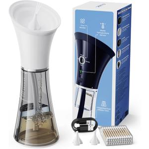 KAUGIC Upgraded Ear Wax Removal with One-Piece Waste Tank, Safe Cleaner with Water Temperature Sensor, Effective Ear Irrigation Kit, IPX7, FSA-HSA-Eligible, White