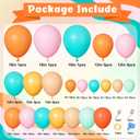 170Pcs Tropical Hawaiian Balloon Garland Arch Kit, Orange Pink Teal Blue Light Green Yellow Red Colorful Balloons for Summer Pool Beach Tropical Flamingo Luau Baby Shower Birthday Party Decorations