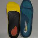 WalkHero Heavy Duty Pain Relief Insoles, 220+lbs High Arch Support Orthotics Inserts for Plantar Fasciitis, Flat Feet, Pronation and Heel Pain (Mens 8-8.5 | Womens 10-10.5, Coral Green)