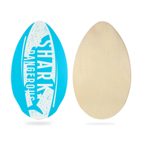 HQO LOVL Skimboard 35 inch Skim Board for Kids Adults Wooden Skim Boards with High Gloss Coat for Beach Skimboards for Beginners to Intermediate (Blue Shark)