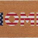 KAF Home American Flag Patriotic Coir Doormat with Heavy-Duty, Weather Resistant, Non-Slip PVC Backing | 17 by 30 Inches, 0.6 Inch Pile Height | Perfect for Indoor and Outdoor Use