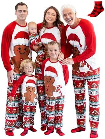 PATPAT Family Christmas Pjs Matching Set ,Large