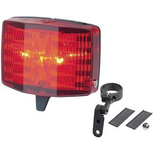 Topeak RedLite Aura Rear Bike Light  3-LED Ultra-Bright Safety Tail Light for Road & Commuter Bikes, 60/120-Hour Runtime, Durable Rack & Seatpost Mount